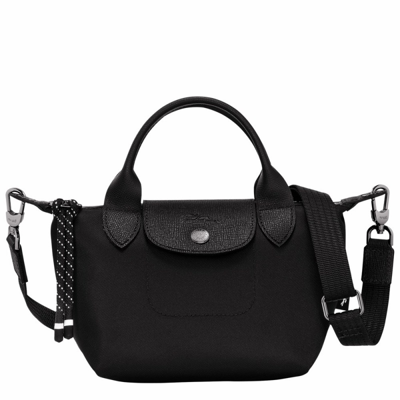 Black Longchamp Le Pliage Energy XS Women's Handbags